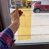Medium Light Amber Yellow Transparent Lamberts Sheet Glass