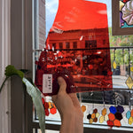 Dark Olive Transparent Mouthblown Desag Sheet Glass