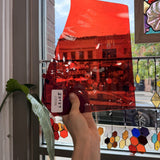 Dark Olive Transparent Mouthblown Desag Sheet Glass