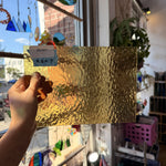 Light Amber Oceanside Rough Rolled Transparent Textured Sheet Glass