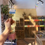 Light Amber Transparent Kokomo Sheet Glass
