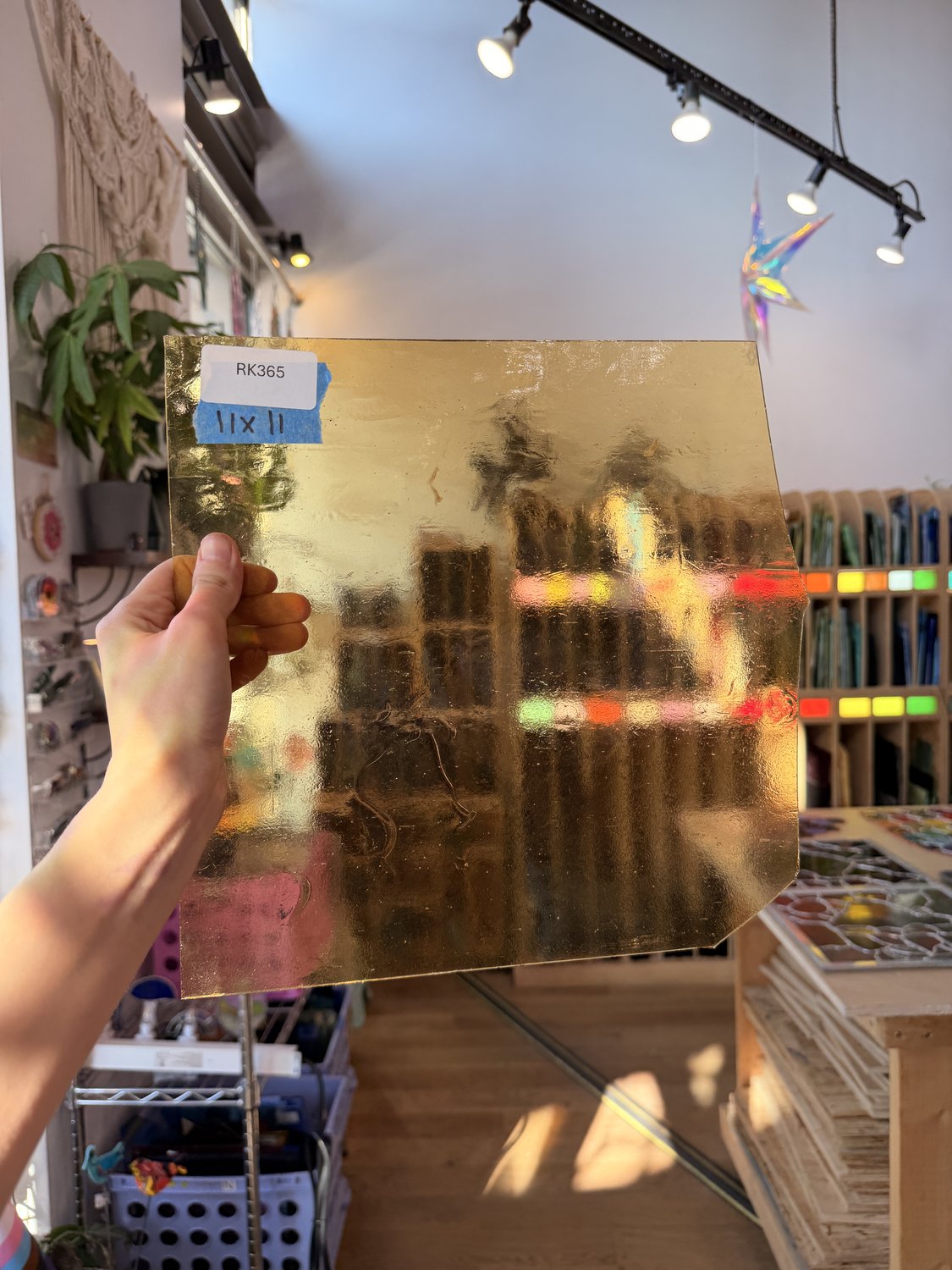Light Amber Transparent Kokomo Sheet Glass