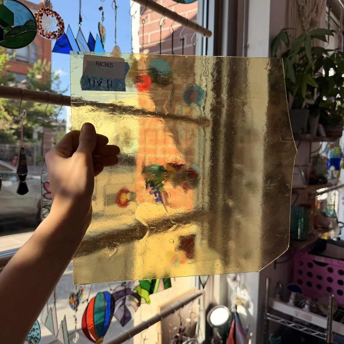Light Amber Transparent Kokomo Sheet Glass