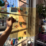 Light Amber Transparent Kokomo Sheet Glass