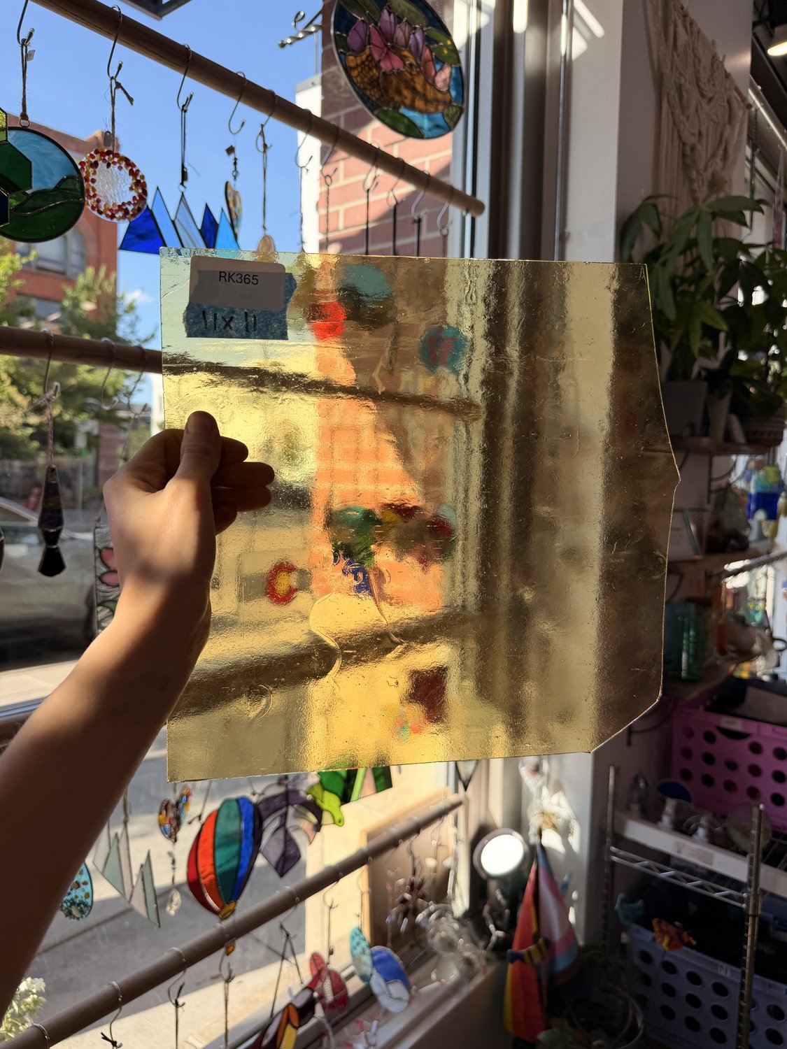 Light Amber Transparent Kokomo Sheet Glass