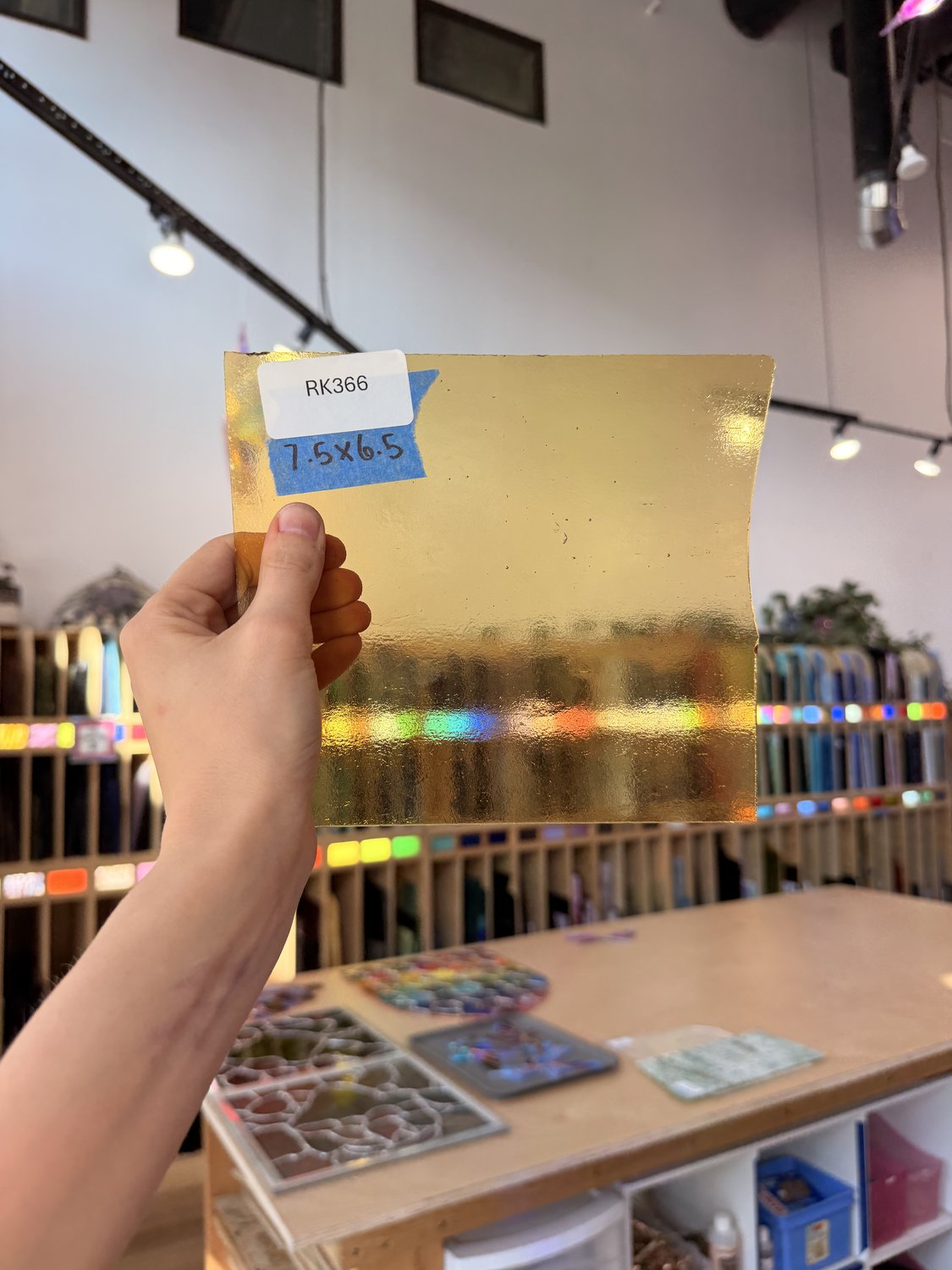 Light Amber Transparent Textured Wissmach Sheet Glass