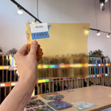 Light Amber Transparent Textured Wissmach Sheet Glass