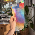 Pre-Struck Coral Iridescent Bullseye 90 COE Fusible Sheet Glass Bullseye Glass