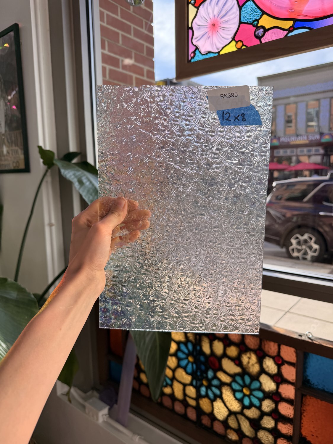 Clear Iridescent Florentine