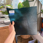 Blue Teal Transparent Bullseye Fusible 90 COE
