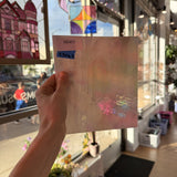 Light Pink Vintage Rare Iridescent Spectrum Sheet Glass Spectrum Glass