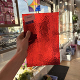 Red Transparent Bullseye Fusible Sheet Glass Bullseye Glass