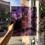 Deep Violet/Pale Purple Waterglass Oceanside Fusible 96 COE