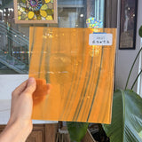 Orange on Clear Lamberts Flash Glass Sheet Glass Lamberts Glass