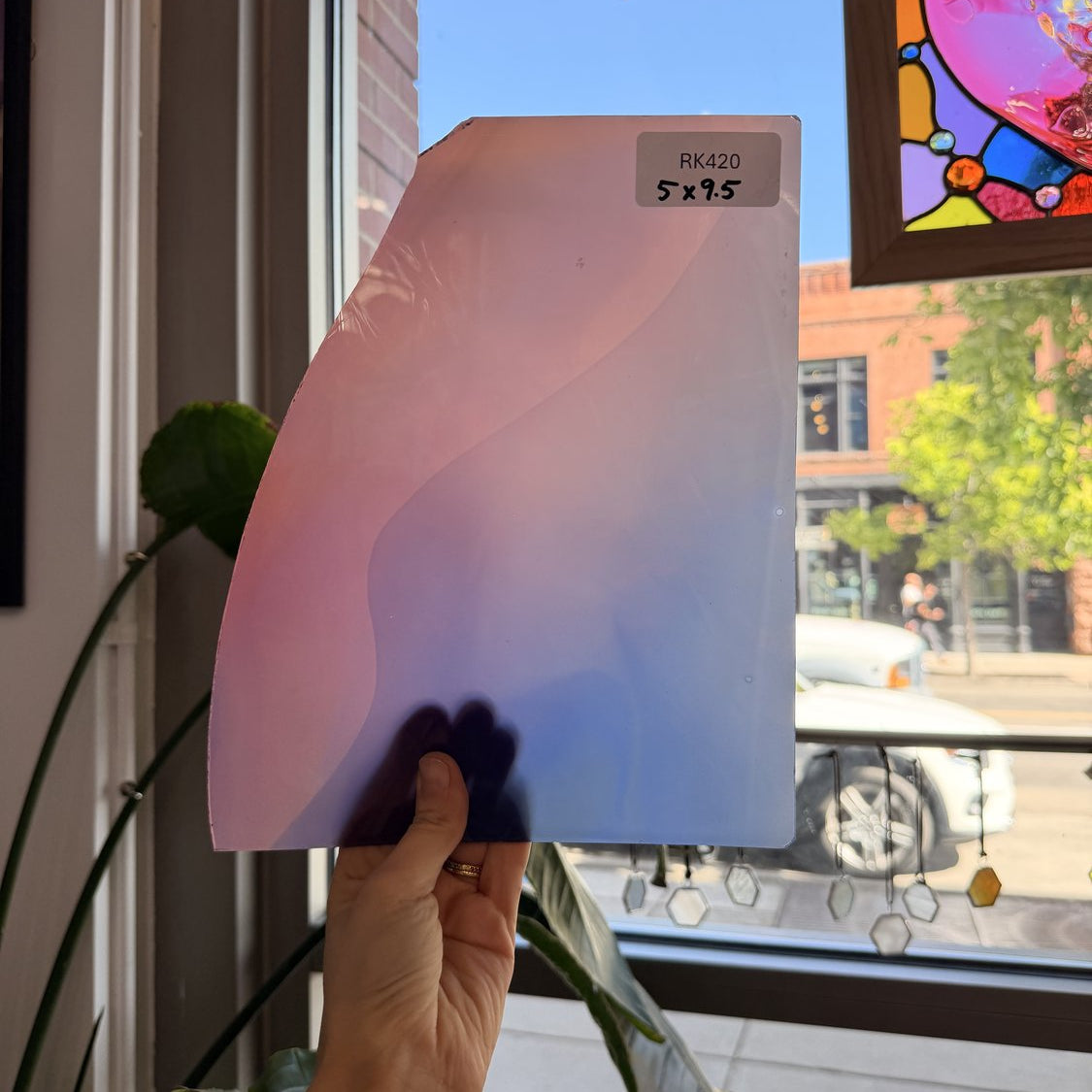Rainbow Pastel Mouthblown Sheet Glass Mouth Blown Glass
