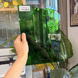 Medum Green Mouthblown Sheet Glass Mouth Blown Glass