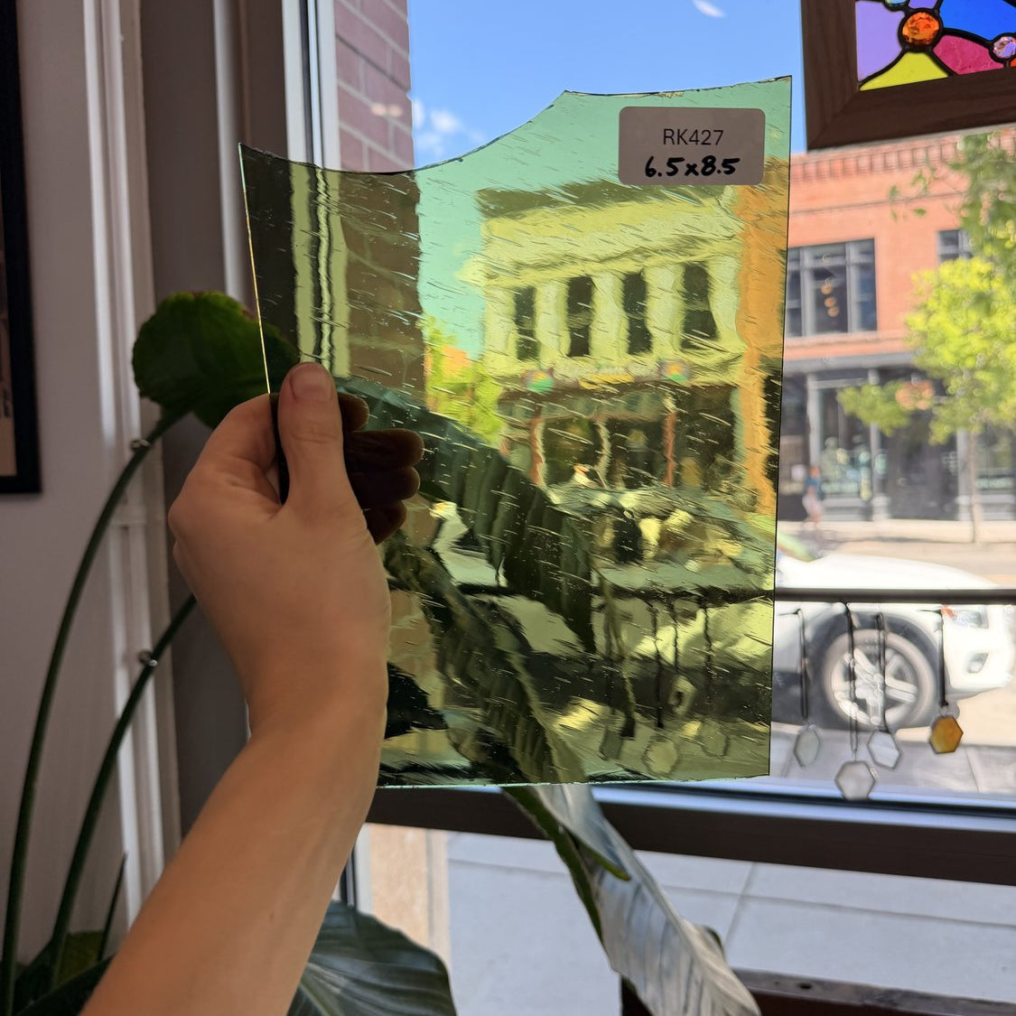 Olive Green Krosnos Sheet Glass Colorado Glassworks