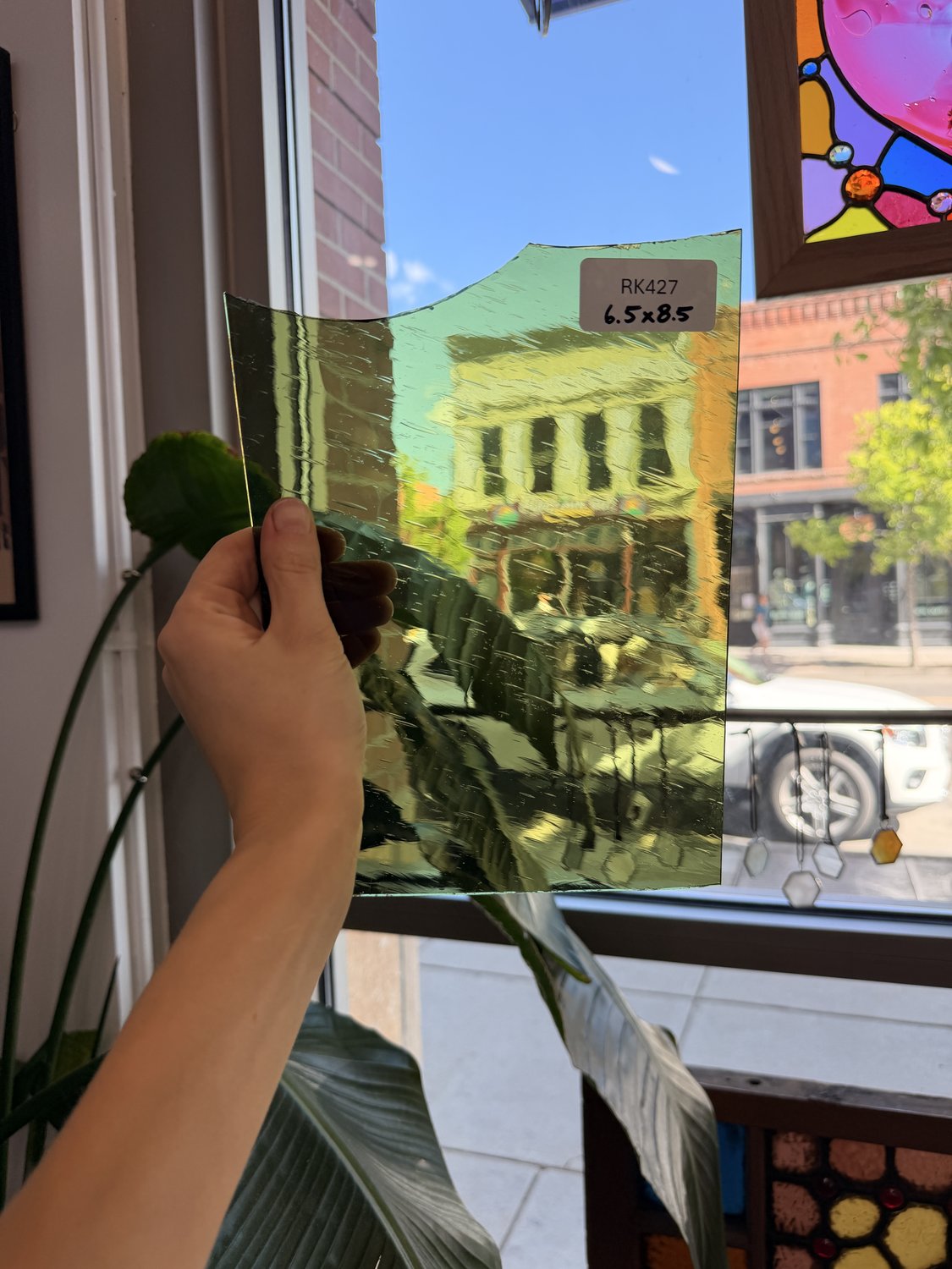 Olive Green Krosnos Sheet Glass Colorado Glassworks