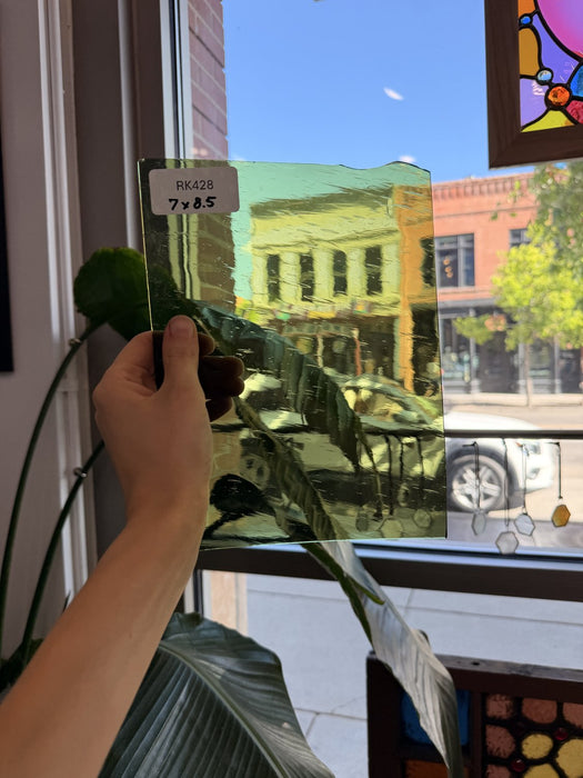 Olive Green Krosnos Sheet Glass Colorado Glassworks