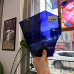 Mouth Blown Blue Wispy Mix Sheet Glass Mouth Blown Glass