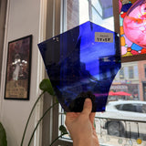 Mouth Blown Blue Wispy Mix Sheet Glass Mouth Blown Glass