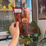 Pink and Orange Mouthblown Lamberts Sheet Glass Lamberts Glass