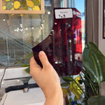 Dark Red Mouthblown Glass