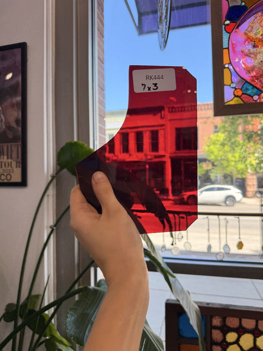 Dark Red Mouthblown Glass Sheet Glass Mouth Blown Glass