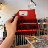 Red Transparent Mouthblown Flash (on clear) Lamberts Sheet Glass