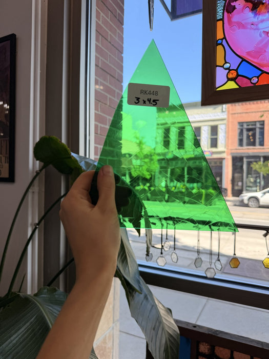 Kelly Green Transparent GNA Sheet Glass Colorado Glassworks