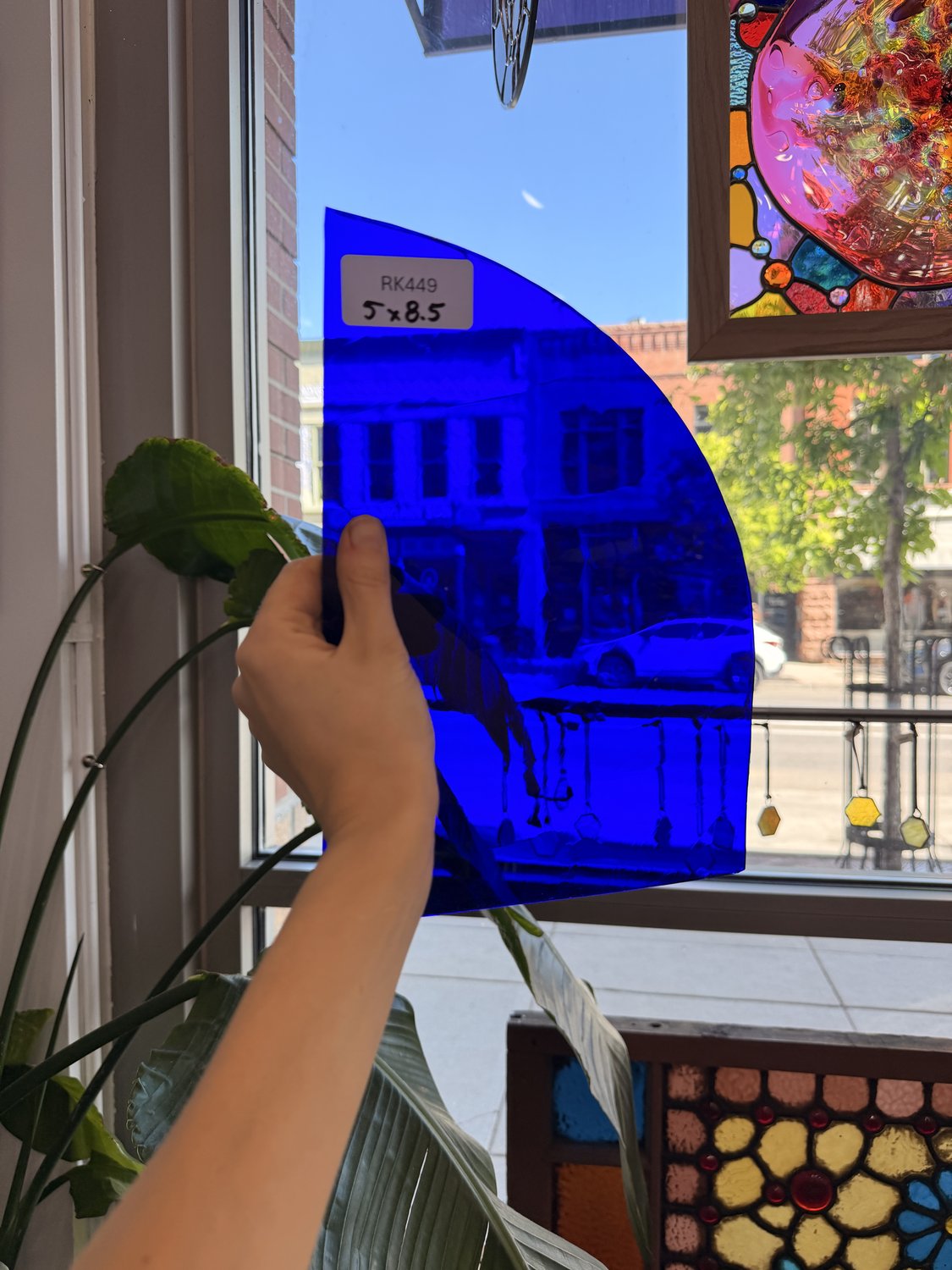 Dark Blue Transparent Sheet Glass Colorado Glassworks