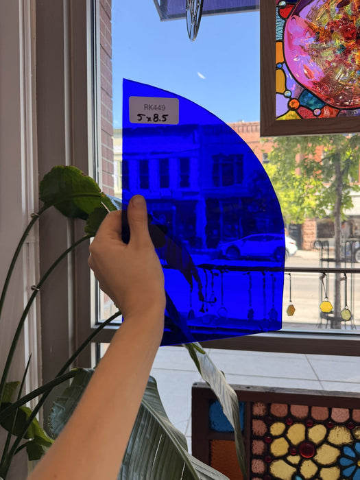 Dark Blue Transparent Sheet Glass Colorado Glassworks