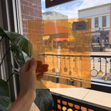 Orange on Clear Lamberts Flash Glass Sheet Glass Lamberts Glass