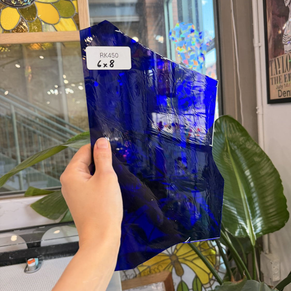 Dark Blue Mouth Blown
