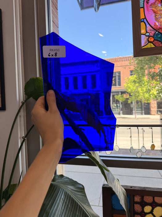 Dark Blue Mouth Blown Sheet Glass Mouth Blown Glass