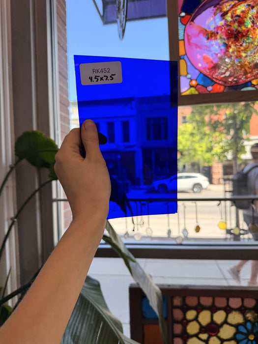 Dark Blue Transparent Sheet Glass Colorado Glassworks