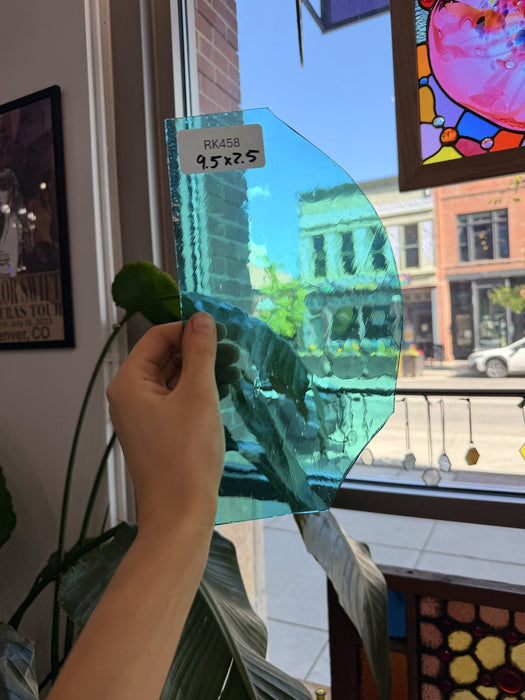 Caribbean Blue Vintage GNA Sheet Glass Colorado Glassworks