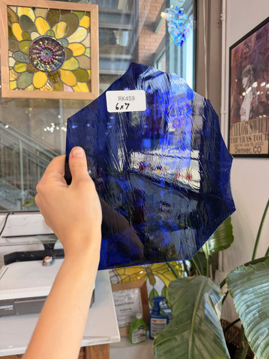 Dark Blue Vintage GNA Sheet Glass Colorado Glassworks