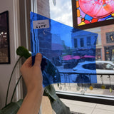 Blue On Clear Fremont Flash Glass