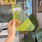 Neon Yellow AC Fischer Vintage Mouthblown Sheet Glass Mouth Blown Glass Default Title