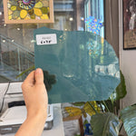Teal Milky Transparent Mouthblown Sheet Glass Mouth Blown Glass Default Title