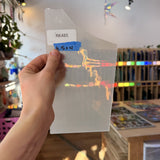 Milky White Flash (on clear) Fremont Mouthblown Sheet Glass