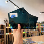 Dark Steel Blue Transparent Sheet Glass