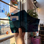 Dark Steel Blue Transparent Sheet Glass