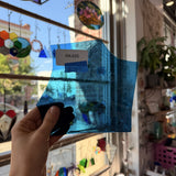 Medium Dark Blue Mouthblown Lamberts Sheet Glass