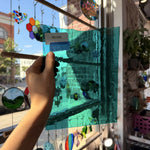 Teal Mouthblown Sheet Glass – RK498