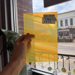 Yellow Clear Wispy S29 Mouth Blown Lamberts Flash Sheet Glass Lamberts Glass