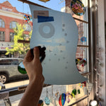 Gray Opal Blown Sheet Glass (Sandblasted Designs)