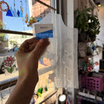 Light Peach Milky Flash (on clear) Mouthblown Sheet Glass