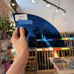 Dark Steel Blue on Clear Flash Fremont Sheet Glass